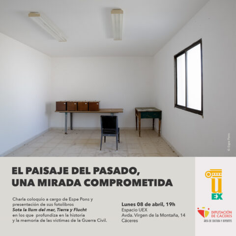 La fotógrafa Espe Pons imparte el próximo 8 de abril la charla coloquio «El paisaje del pasado, una mirada comprometida» en el Espacio Uex de Cáceres.