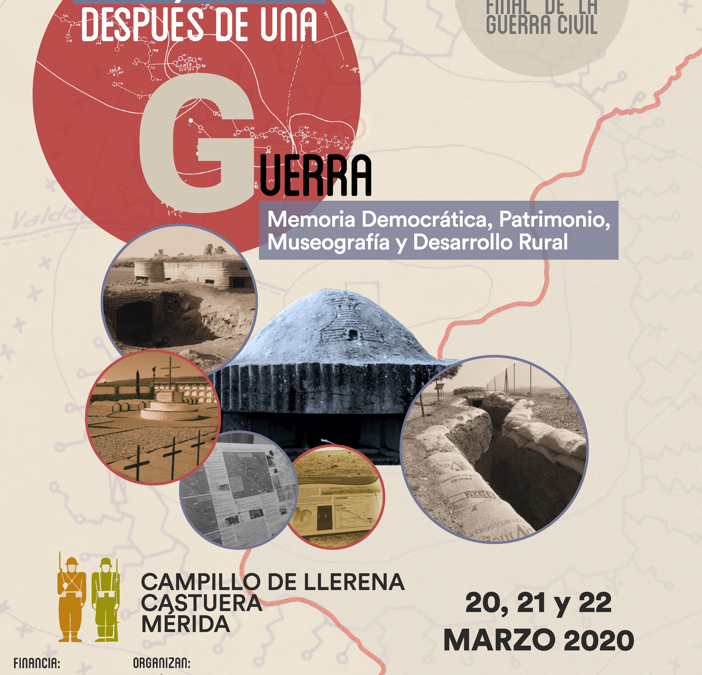 El Congreso «Patrimonio después de una guerra. 1939-2019» será los días 20, 21 y 22 de marzo en Mérida, Campillo de Llerena y Castuera.