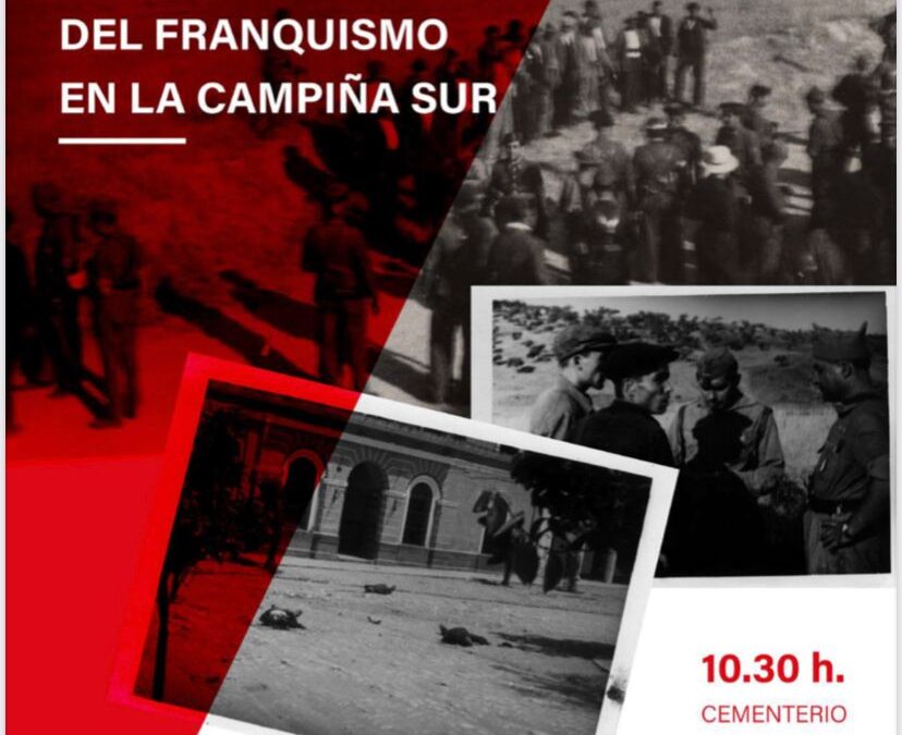 I Homenaje a las víctimas del Franquismo en la Campiña Sur en el cementerio Municipal de Llerena, durante el día 6 de agosto de 2022.