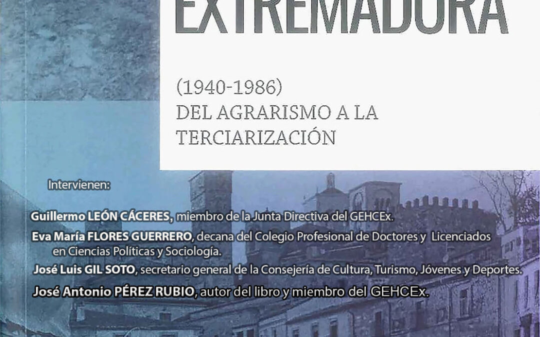 Presentación del libro «Ideología y el «atraso» de Extremadura (1940-1986).» de José Antonio Pérez Rubio.