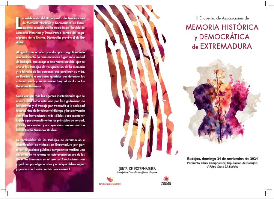 III Encuentro de Asociaciones de Memoria Histórica y Democrática de Extremadura.